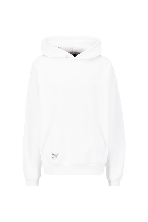 ALPHA INDUSTRIES Sweatshirt 'Logo BP Hoody'  sort / hvid