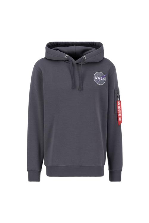 Se ALPHA INDUSTRIES Sweatshirt 'NASA'  grå / grøn / lilla / sort / hvid ved About You