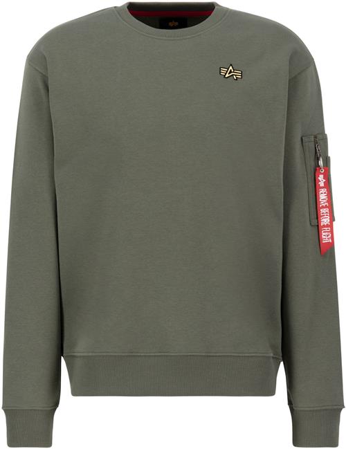 Se ALPHA INDUSTRIES Sweatshirt  gul / khaki / blodrød ved About You