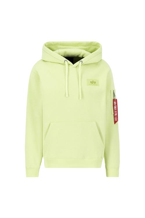 Se ALPHA INDUSTRIES Sweatshirt  lime / rød / hvid ved About You