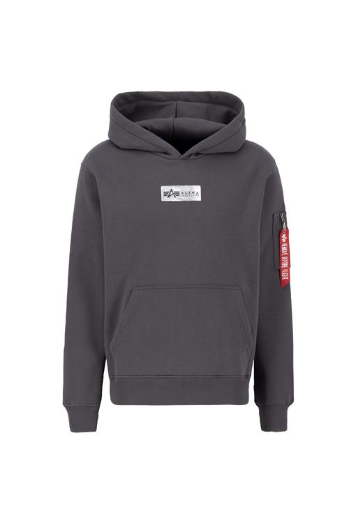 ALPHA INDUSTRIES Sweatshirt  grå / blodrød / hvid