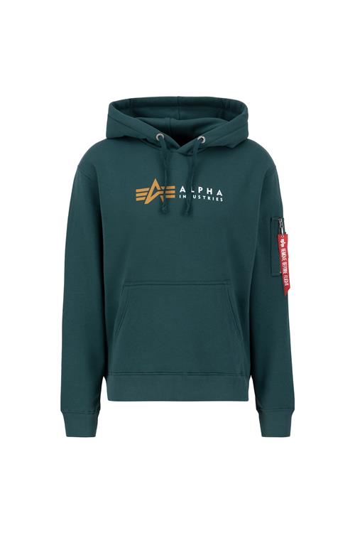 ALPHA INDUSTRIES Sweatshirt  grøn / orange / hvid