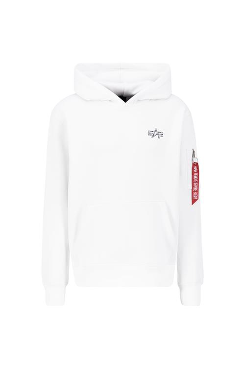 ALPHA INDUSTRIES Sweatshirt  rød / sort / hvid