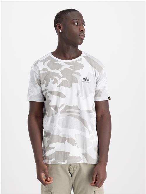 ALPHA INDUSTRIES Bluser & t-shirts 'Camo'  lysegrå / sort / hvid