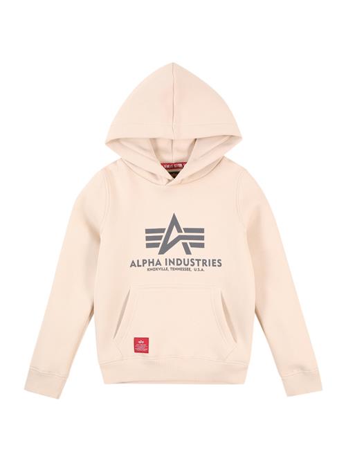 ALPHA INDUSTRIES Sweatshirt  basalgrå / fersken