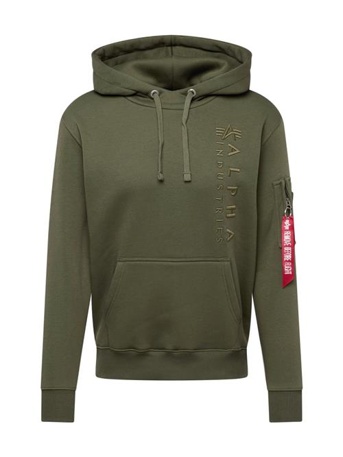 Se ALPHA INDUSTRIES Sweatshirt 'EMB'  oliven ved About You