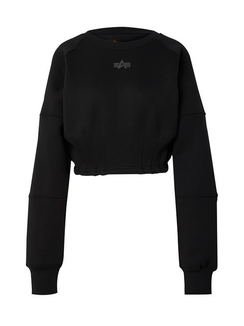 Se ALPHA INDUSTRIES Sweatshirt  grå / sort ved About You