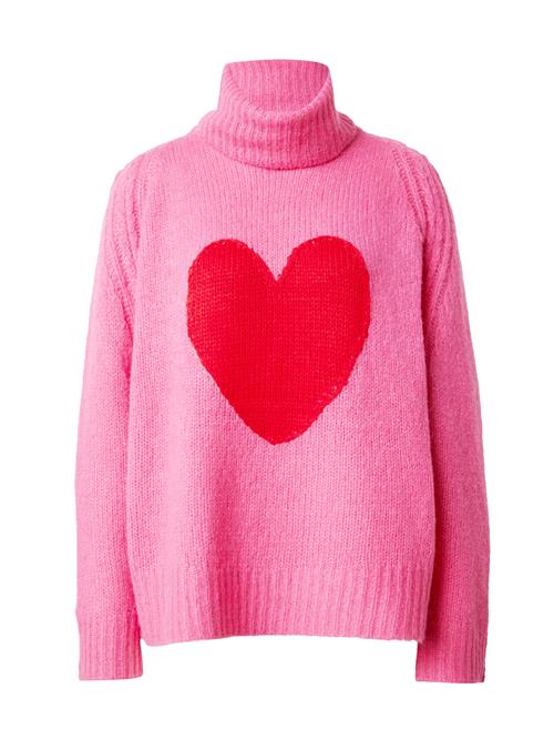 Grace Pullover 'HEART'  lys pink / rød