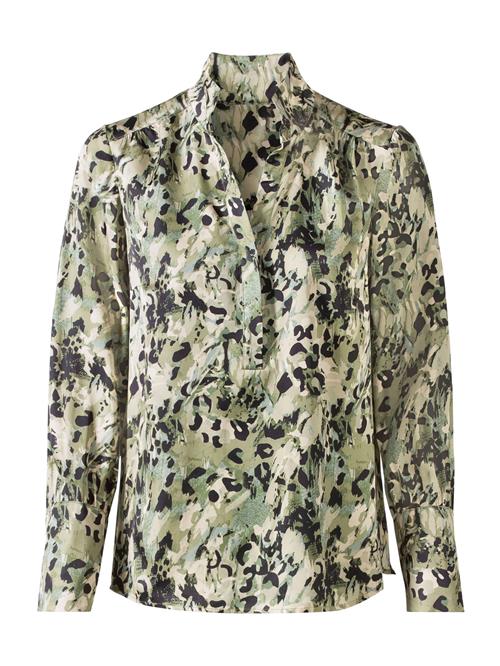 heine Bluse  dueblå / mudderfarvet / khaki
