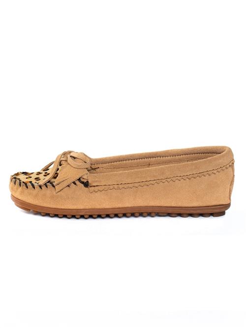 Minnetonka Mokassin 'Kilty Plus'  cognac / lysebrun / sort