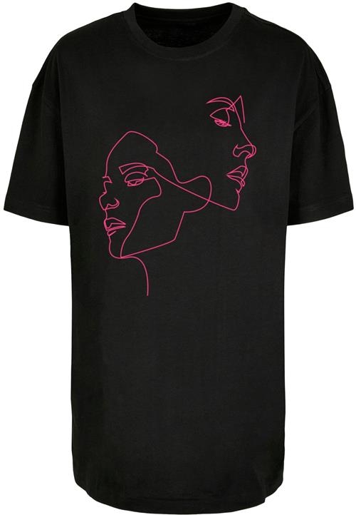 Mister Tee Shirts 'One Line'  pink / sort