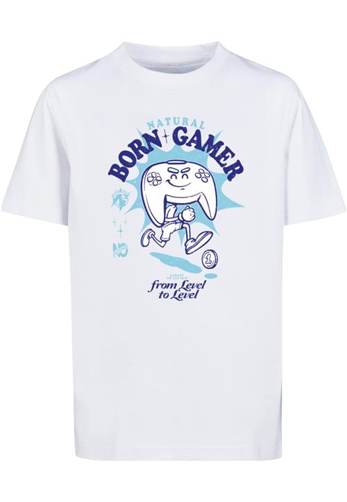 Mister Tee Shirts 'Natural Born Gamer'  blå / lyseblå / hvid