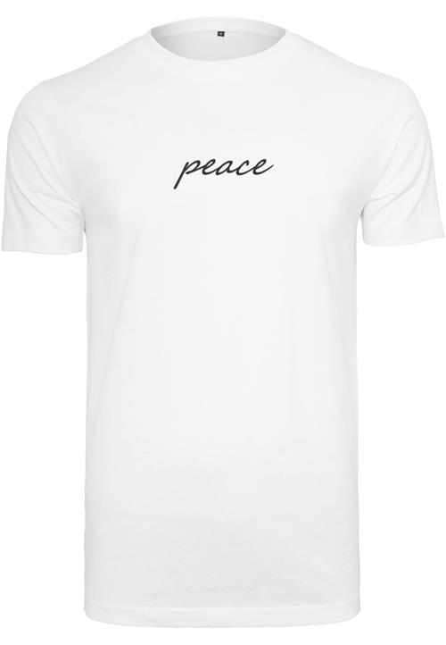 Mister Tee Bluser & t-shirts 'Peace Wording'  sort / hvid