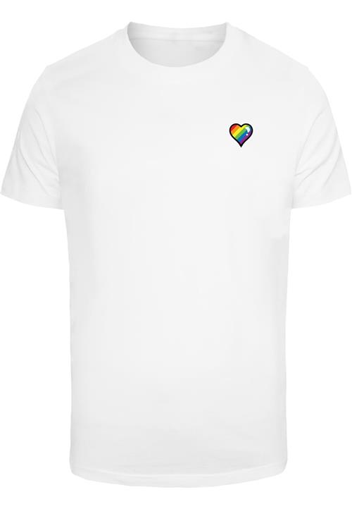 Mister Tee Bluser & t-shirts 'Glossy Heart Pride'  gul / lilla / brandrød / hvid