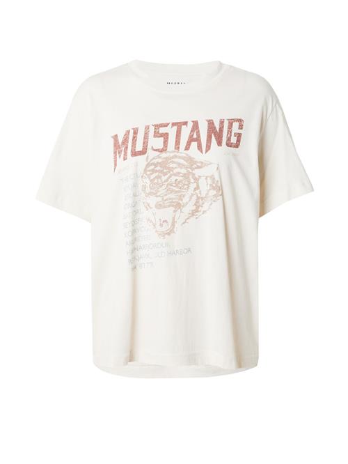 MUSTANG Shirts 'Floris'  beige / blå / brun / hvid