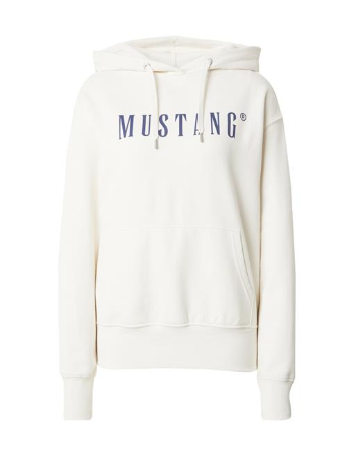 MUSTANG Sweatshirt 'MARGO'  blå / hvid