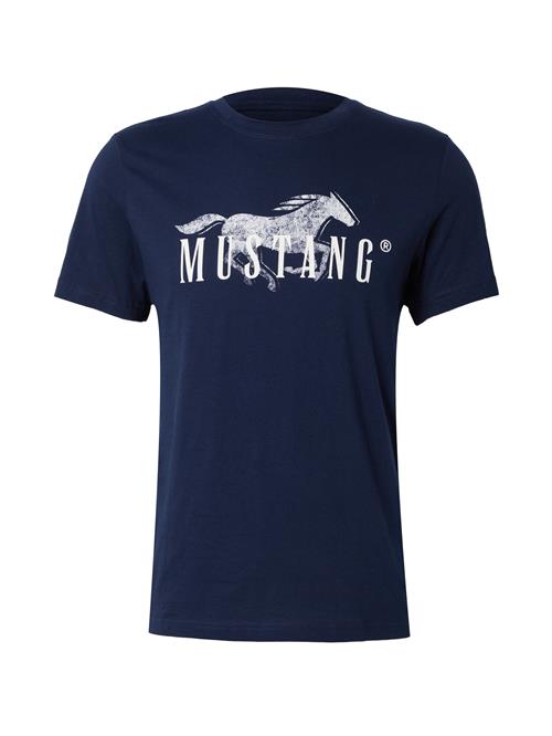 MUSTANG Bluser & t-shirts 'AUSTIN'  safir / hvid