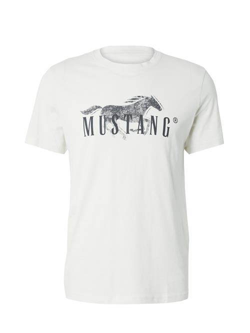 MUSTANG Bluser & t-shirts 'AUSTIN'  lysegrå / sort