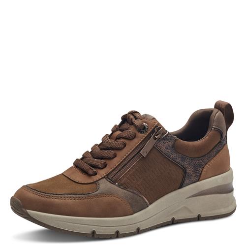 Tamaris Sneaker low  cognac / mørkebrun