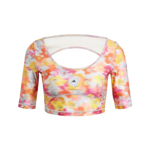 Se ADIDAS BY STELLA MCCARTNEY Funktionsbluse  gul / grå / pink / sort ved About You