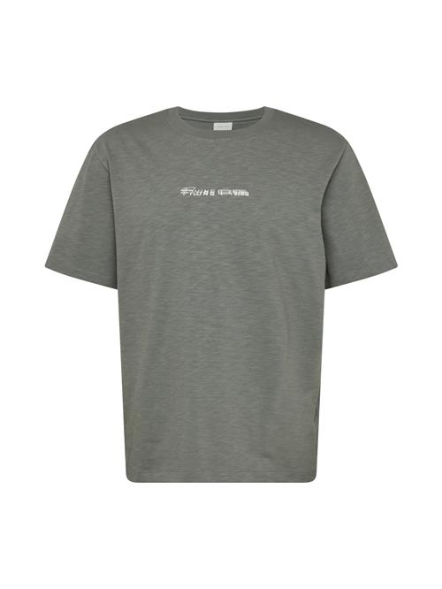 Filling Pieces Bluser & t-shirts 'Chrome'  grå-meleret / hvid