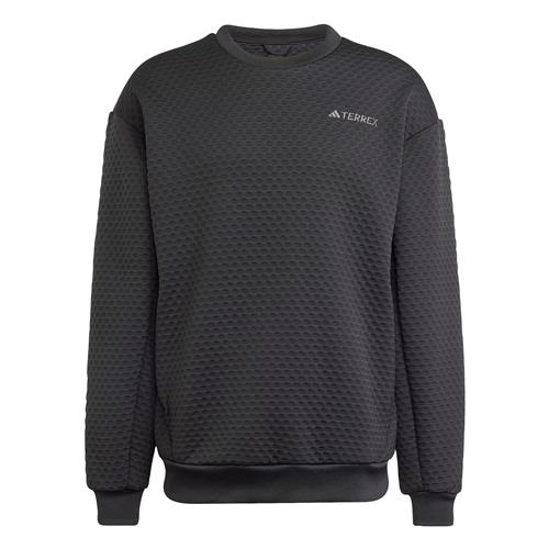 ADIDAS TERREX Sportsweatshirt 'Xploric'  lysegrå / sort