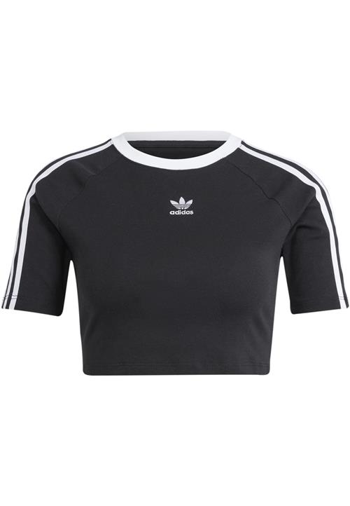 ADIDAS ORIGINALS Shirts '3-Stripes Baby'  sort / hvid
