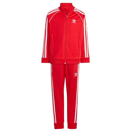 ADIDAS ORIGINALS Joggingdragt 'Adicolor'  rød / hvid