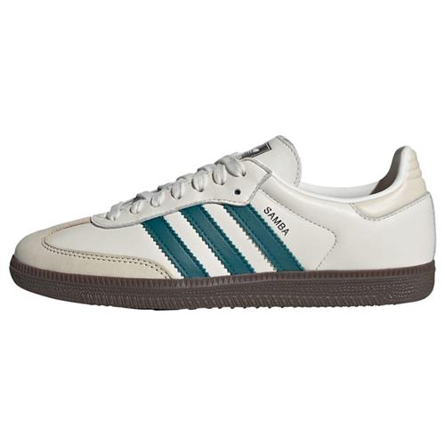 Se ADIDAS ORIGINALS Sneaker low 'Samba'  beige / smaragd / naturhvid ved About You