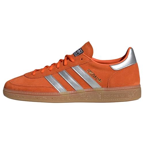 Se ADIDAS ORIGINALS Sneaker low 'Handball Spezial'  orange / sølv ved About You