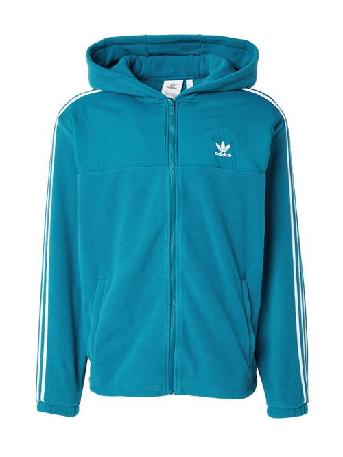 ADIDAS ORIGINALS Sweatjakke 'Adicolor'  azur / hvid