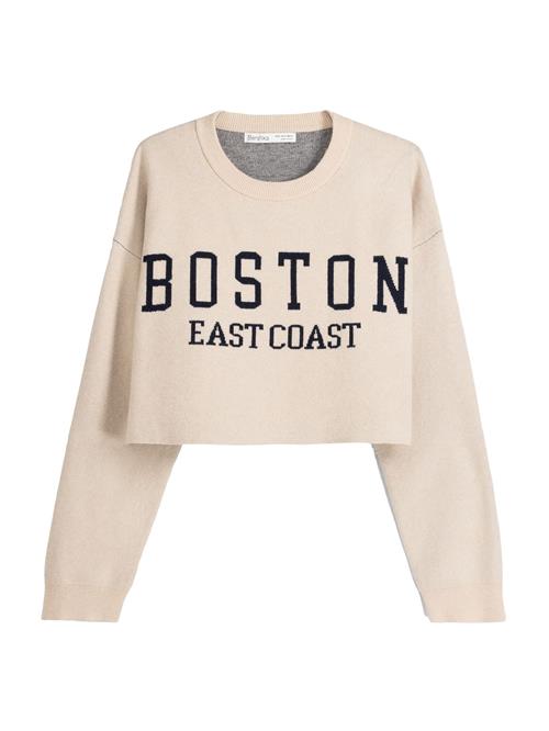 Se Bershka Pullover  beige / sort ved About You