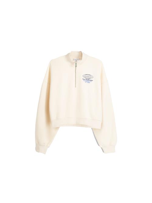 Se Bershka Sweatshirt  creme / lyseblå / mørkeblå ved About You