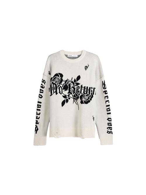 Se Bershka Pullover  creme / sort ved About You