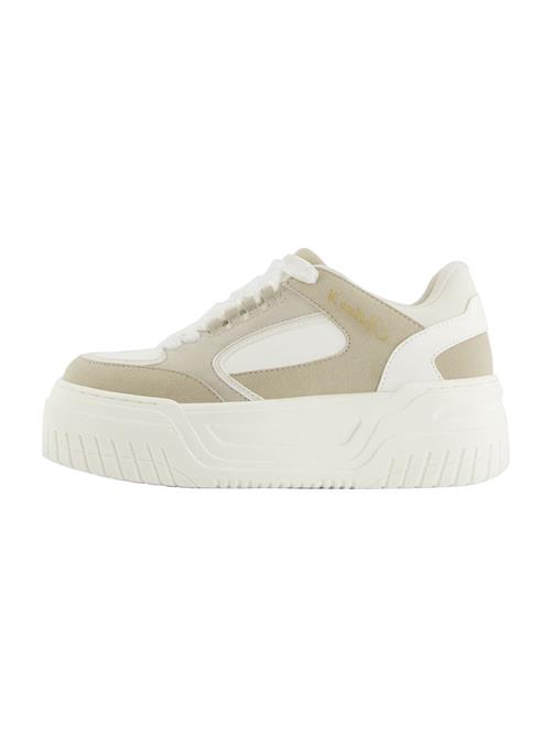 Bershka Sneaker low  kit / sand / guld / hvid