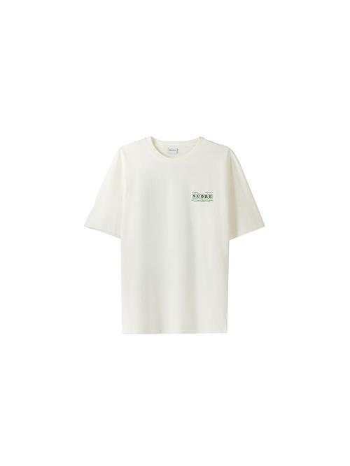 Bershka Bluser & t-shirts  mørkegrøn / offwhite