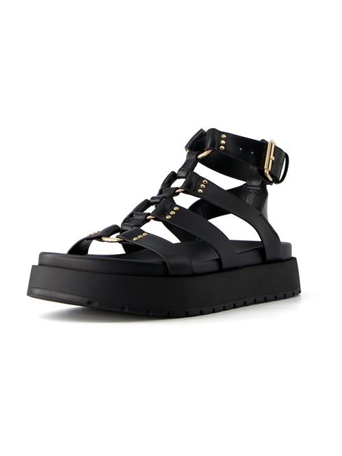 Bershka Sandaler med rem  guld / sort