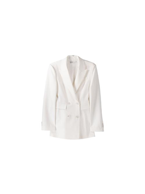 Bershka Blazer  ecru / hvid