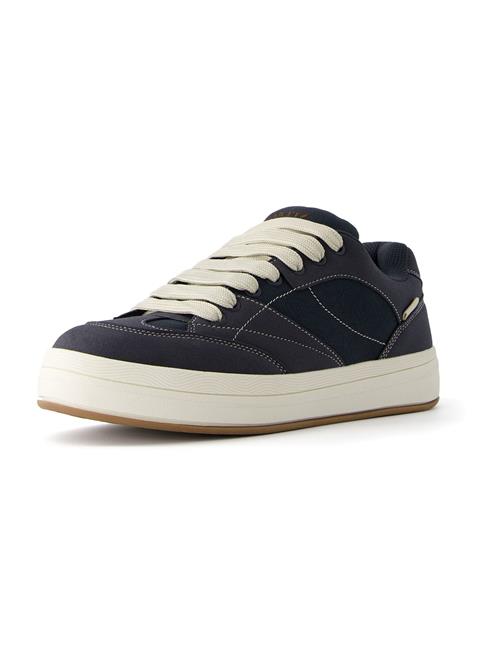 Bershka Sneaker low  marin / natblå / offwhite