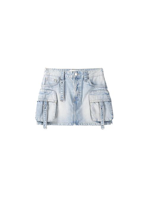 Bershka Nederdel  blue denim