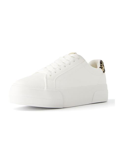 Bershka Sneaker low  cappuccino / sort / hvid