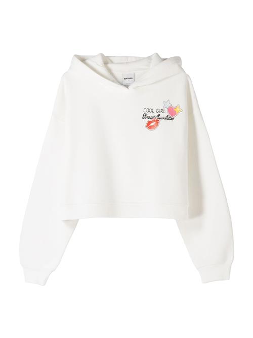 Bershka Sweatshirt  ecru / gul / rød / sort