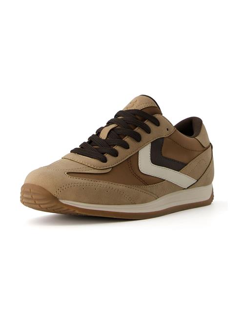 Se Bershka Sneaker low  sand / brun / sort / hvid ved About You