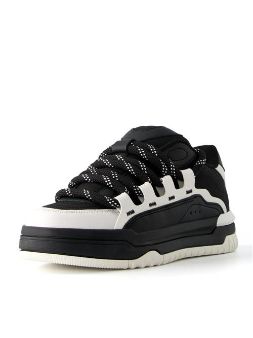 Bershka Sneaker low  sort / hvid