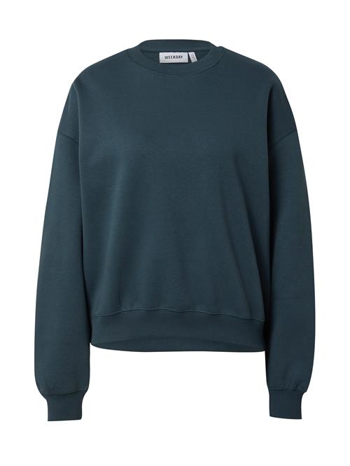 Se WEEKDAY Sweatshirt 'Essence Standard'  mørkegrøn ved About You