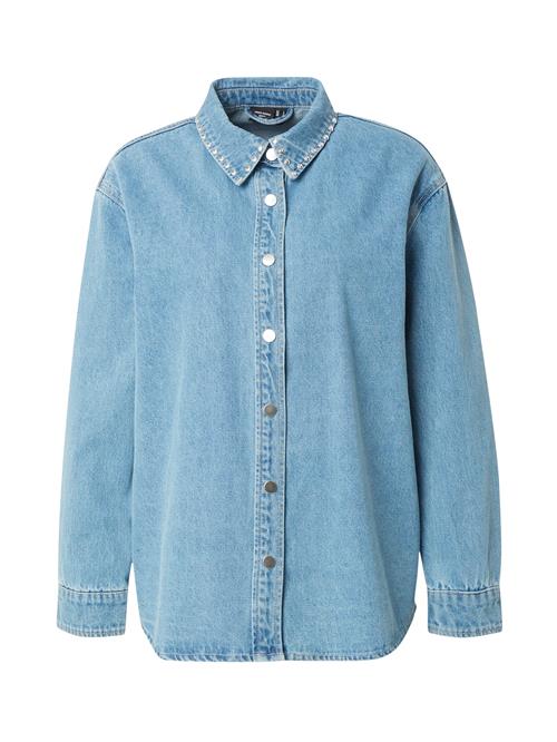 Se VERO MODA Bluse 'NATE'  blue denim ved About You