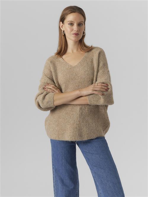 VERO MODA Pullover 'JULIE'  brun