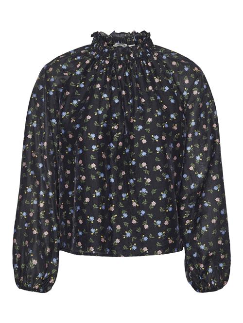 VERO MODA Bluse 'AGATHA'  blandingsfarvet / sort