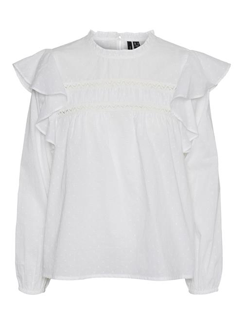 VERO MODA Bluse 'TRINE'  hvid