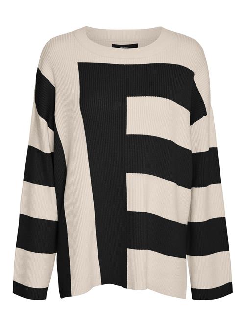 Se VERO MODA Pullover 'Hermosa'  elfenben / sort ved About You